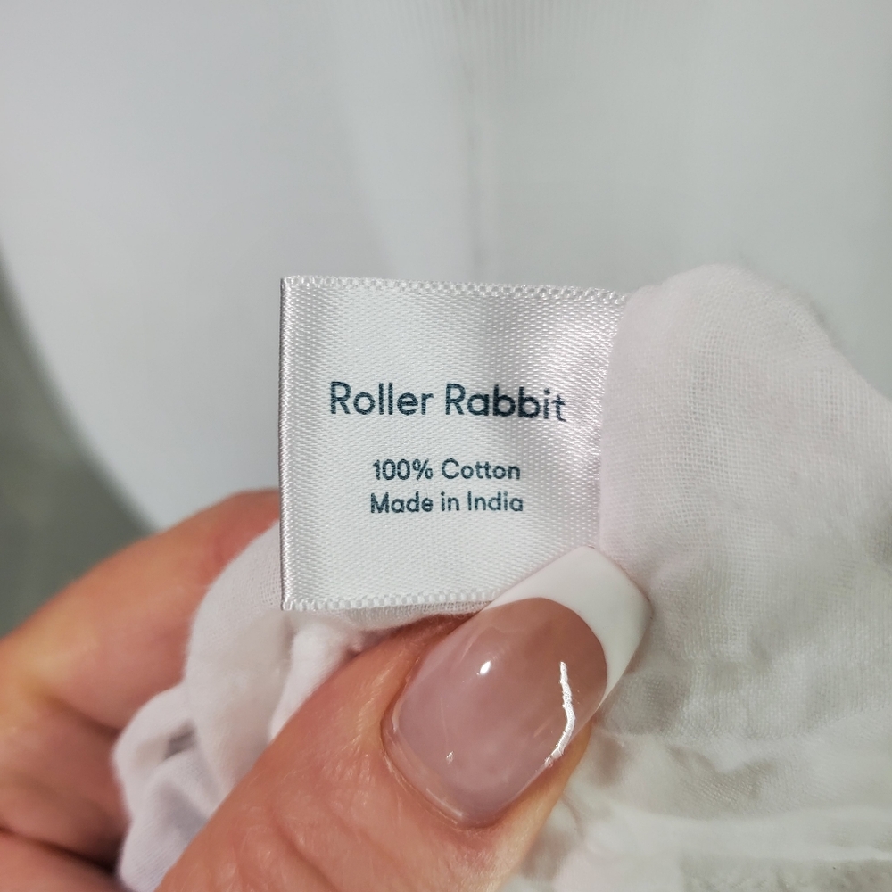 Roller Rabbit Montauk Pamela Cotton Cover-up Shirt Dress Beachy Vacation Cruise - Picture 10 of 14